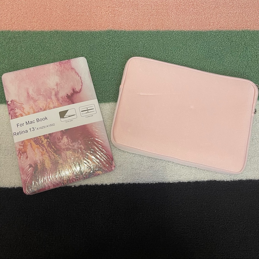 💻 3-Pc Apple Mac Book Retina 13” Shell Protector and Soft Zip-Up Case
